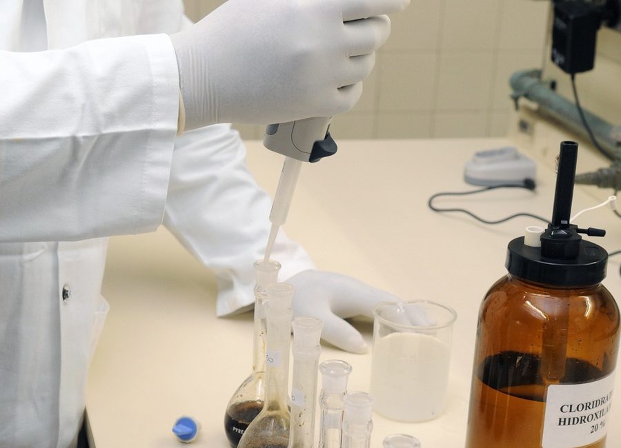 SwissAgrilab analyst performing laboratory testing